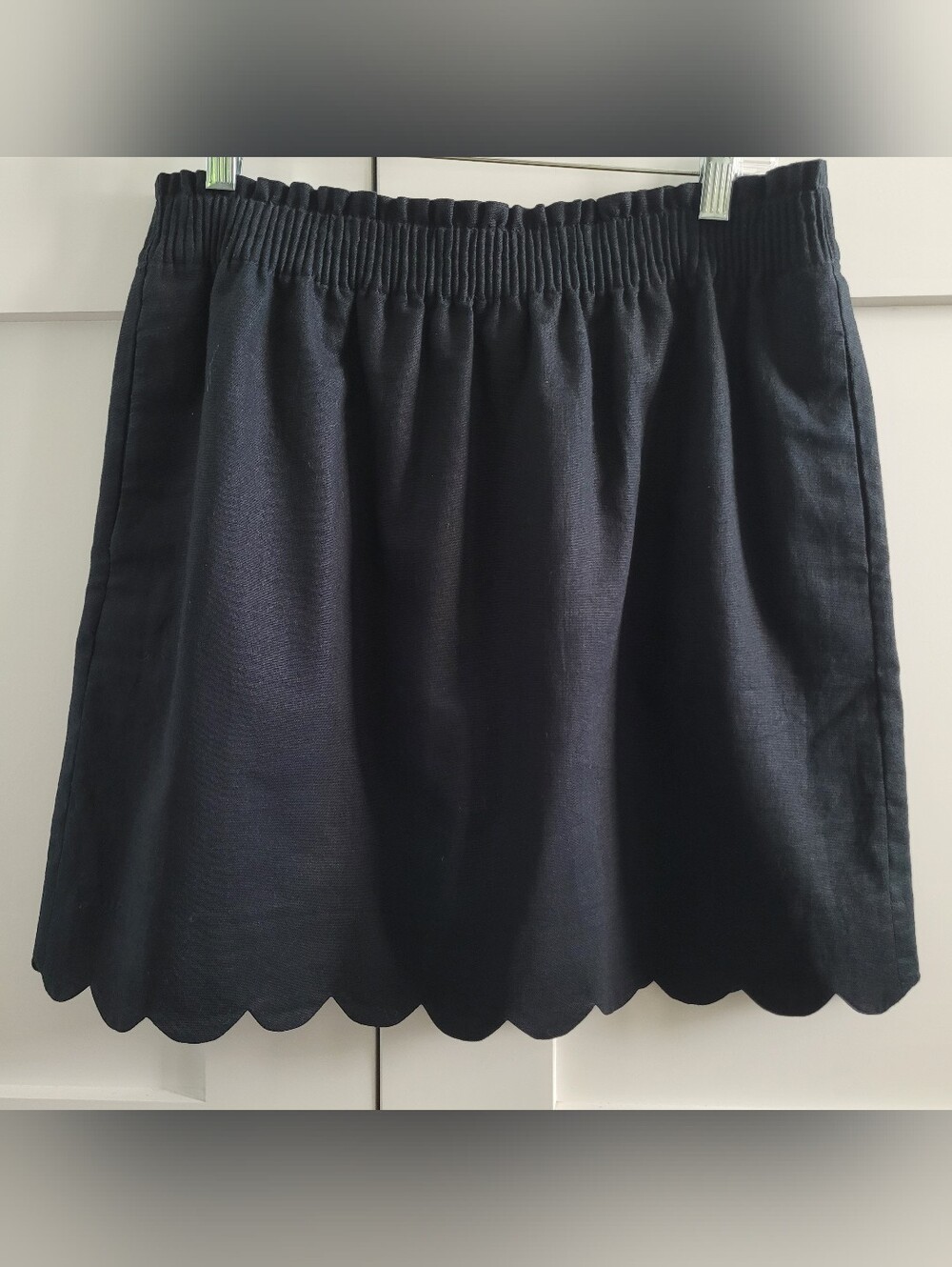 J. Crew Black Elastic Waist Mini Skirt